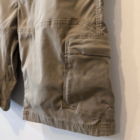 prAna Stretch Zion Cargo Shorts 34" X 12 Khaki Tan Pocket Outdoor Hiking Fishing - Picture 3 of 9